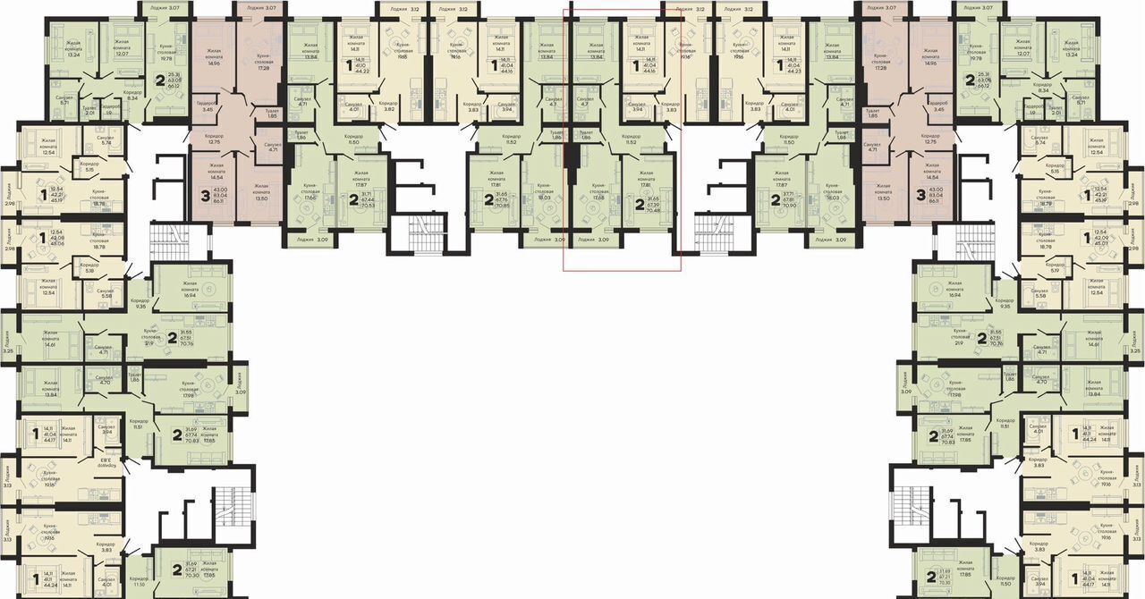 квартира г Калининград р-н Ленинградский ул Закатная 29к/2 фото 2