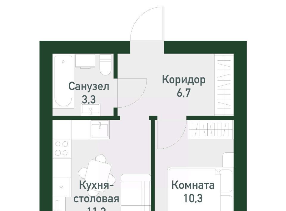 квартира г Екатеринбург Чкаловская Твоя Привилегия жилой комплекс фото 1