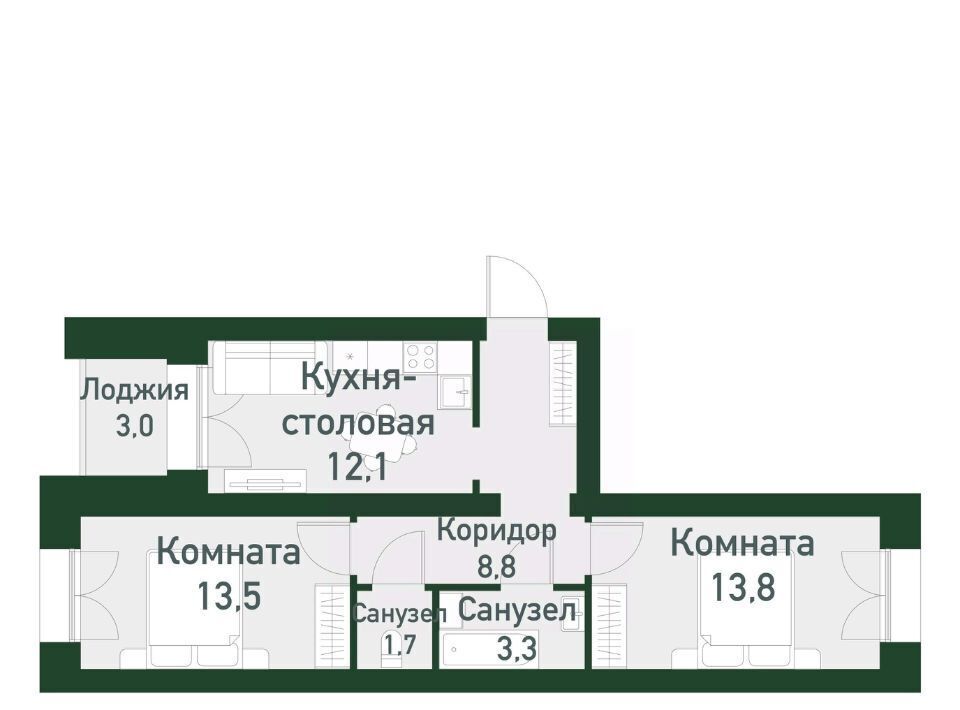 квартира г Екатеринбург Чкаловская Твоя Привилегия жилой комплекс фото 1