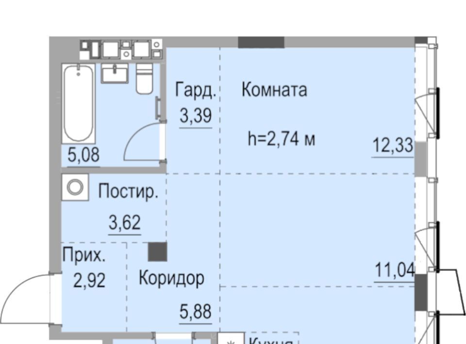 квартира г Ижевск р-н Октябрьский ул Лихвинцева 17 фото 1