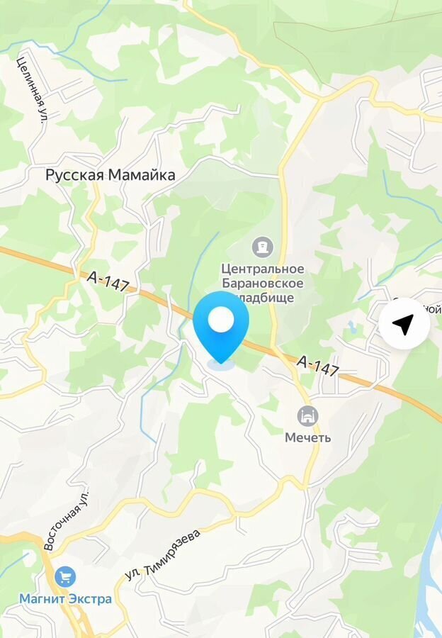земля г Сочи р-н Центральный снт Прохладная долина ул Тимирязева с Русская Мамайка р-н Центральный внутригородской фото 1