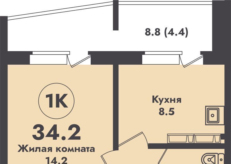 квартира г Новосибирск Заельцовская ул Объединения 4 фото 1