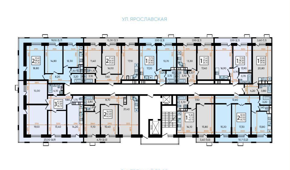 квартира г Краснодар р-н Прикубанский ул Ярославская 115 корп. 3 фото 25