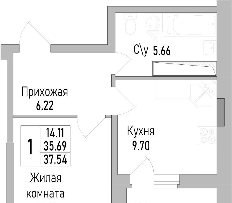 квартира г Воронеж р-н Коминтерновский пр-кт Труда 139к/2 фото 1