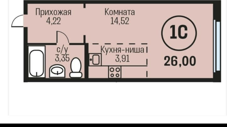 квартира г Барнаул рп Южный фото 4