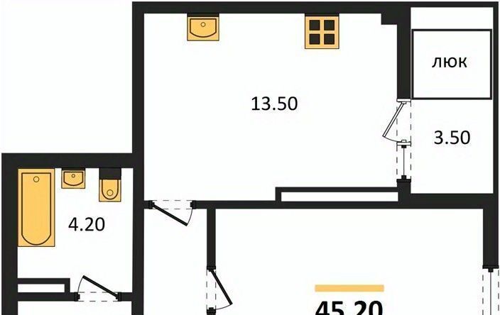 квартира г Симферополь р-н Центральный ул Балаклавская 10 ЖК «Поэма» фото 6