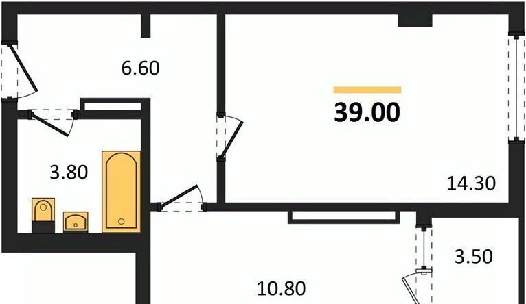 квартира г Симферополь р-н Центральный ул Балаклавская 10 ЖК «Поэма» фото 6