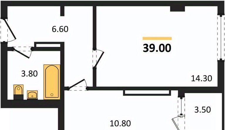 квартира г Симферополь р-н Центральный ул Балаклавская 10 ЖК «Поэма» фото 6