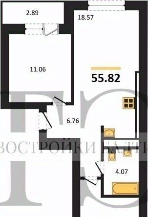 квартира г Калининград р-н Ленинградский ул Героя России Катериничева фото 1
