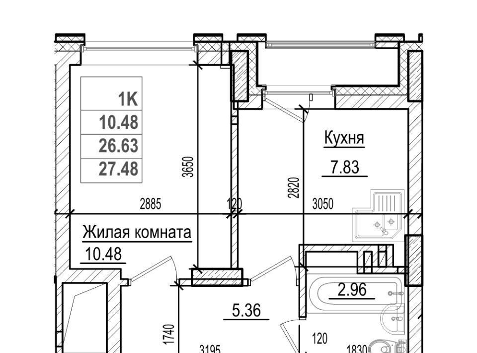 квартира г Новосибирск метро Площадь Гарина-Михайловского ул Фабричная 65/4 фото 1