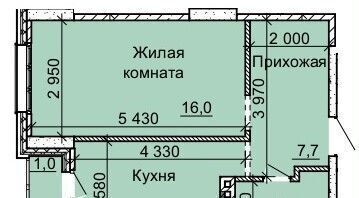квартира г Новосибирск р-н Калининский ул Столетова 9 ЖК Столетоff Микрорайон №4 фото 1