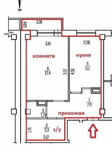 квартира г Брянск рп Радица-Крыловка Бежицкий район ул Желябова 47 ЖК по ул. Желябова фото 5
