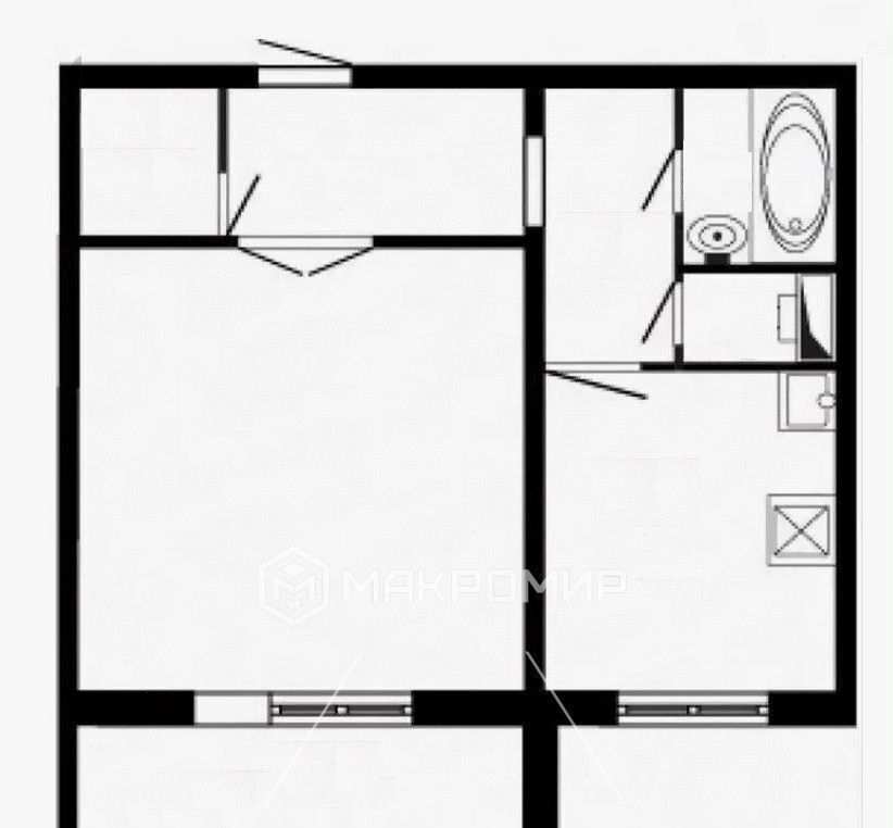 квартира г Челябинск р-н Тракторозаводский ул Трашутина 22 фото 19