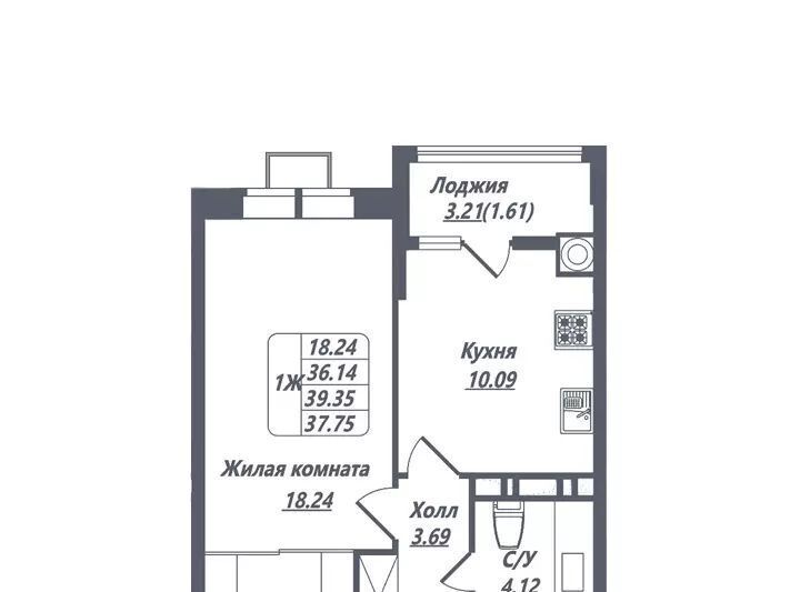 квартира г Ессентуки ЖК «ИСТОЧНИК» фото 3