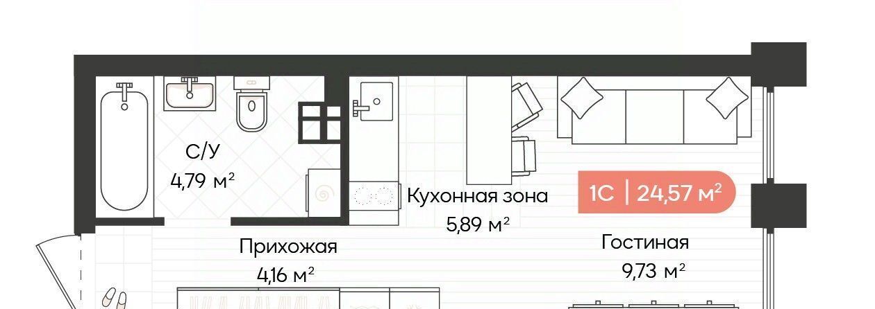 квартира г Новосибирск р-н Октябрьский Речной вокзал ул Ленинградская 340 ЖК «Balance» фото 1