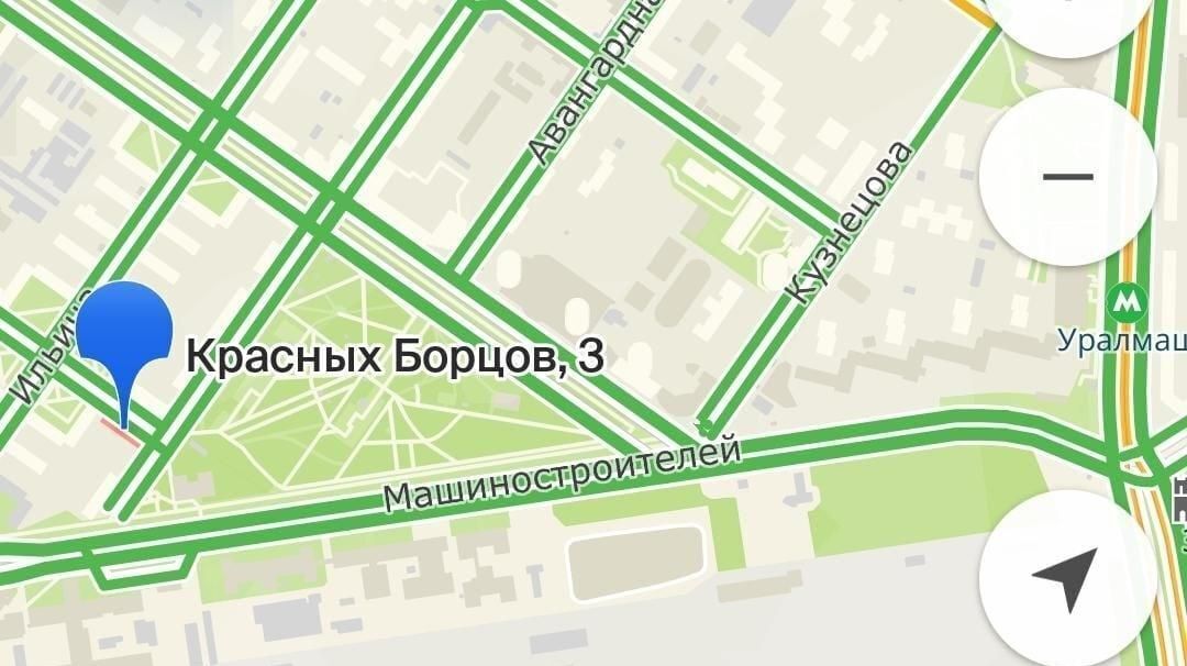 комната г Екатеринбург р-н Орджоникидзевский Уралмаш ул Красных борцов 3 фото 16