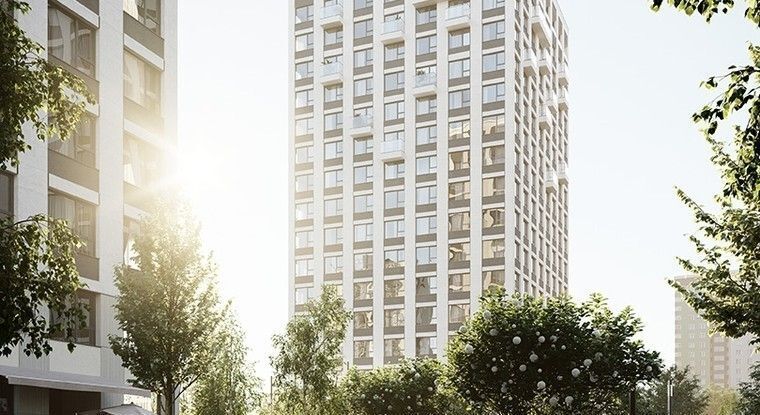 квартира г Омск р-н Кировский Кварталы Драверта ул. Б. Г. Шаронова, 9 фото 7