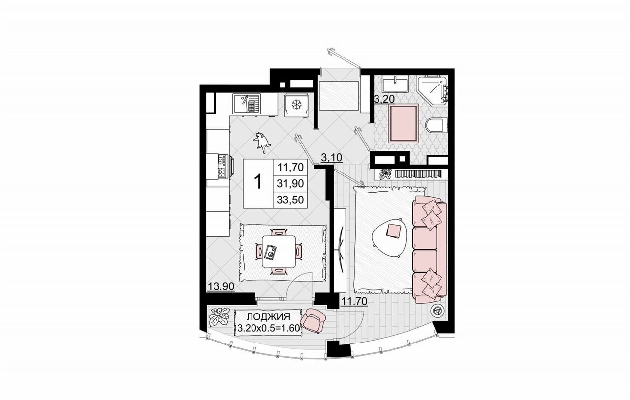 квартира р-н Анапский г Анапа проезд Межсанаторный 6 д. 20 фото 2