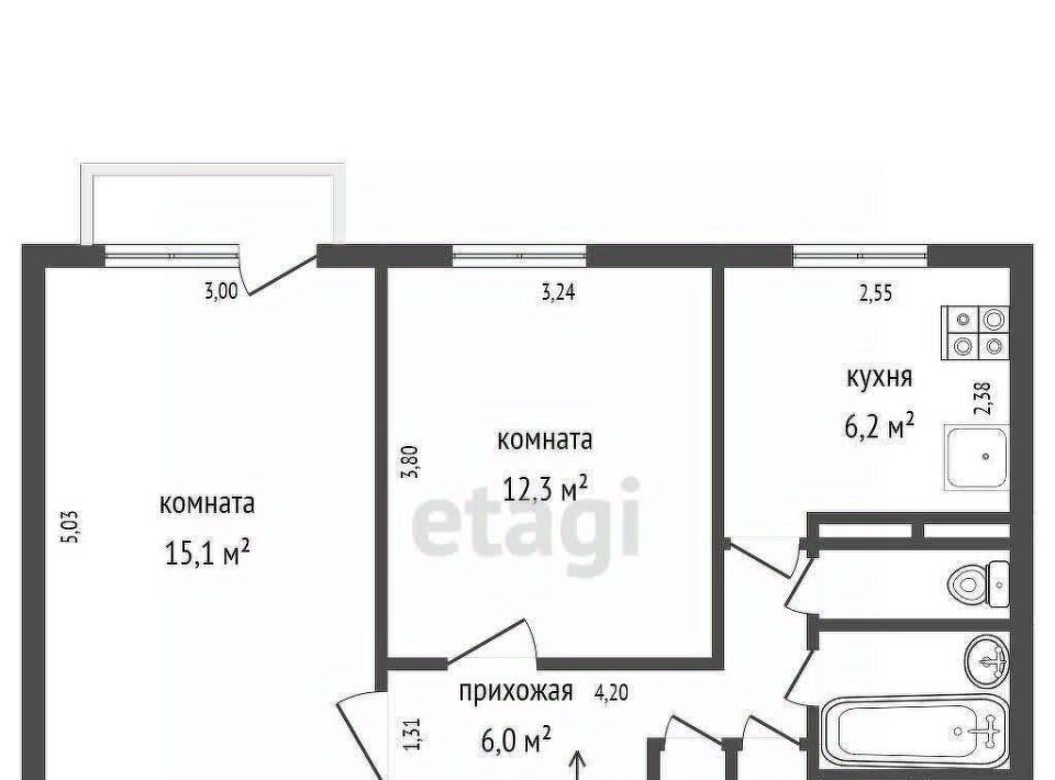 квартира г Екатеринбург р-н Кировский Уральская ул Данилы Зверева 7 фото 8
