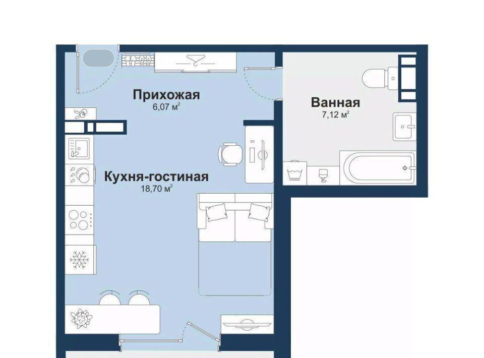 квартира г Челябинск Западный ул Береговая 3 фото 1