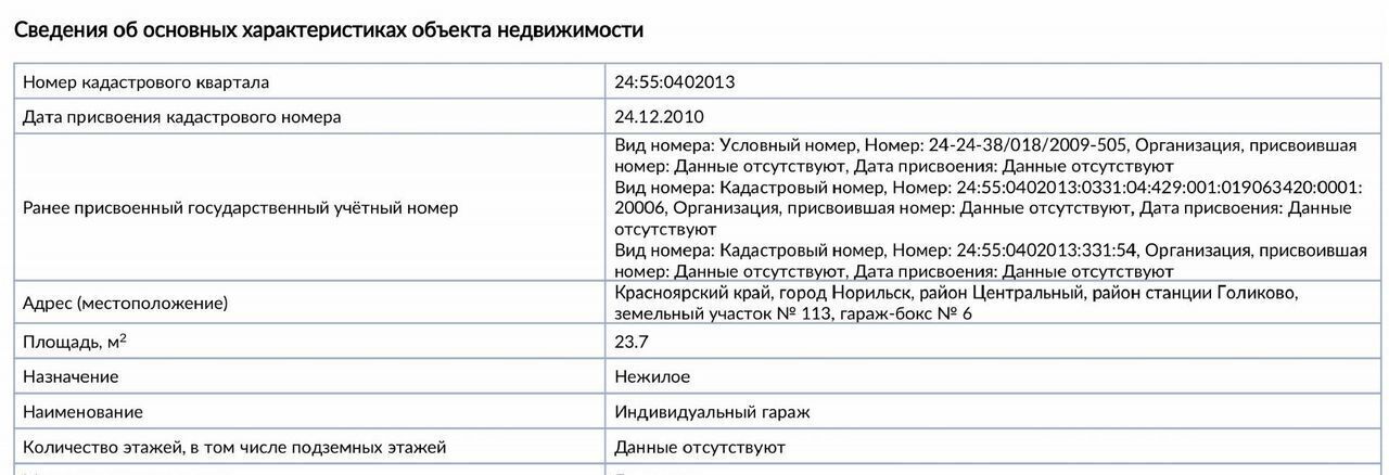 гараж г Норильск территория гаражно-строительного кооператива № 113, с 6 фото 8