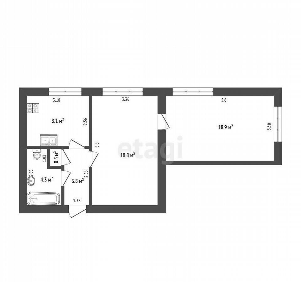 квартира г Калининград р-н Ленинградский ул Генерала Соммера 2 фото 29