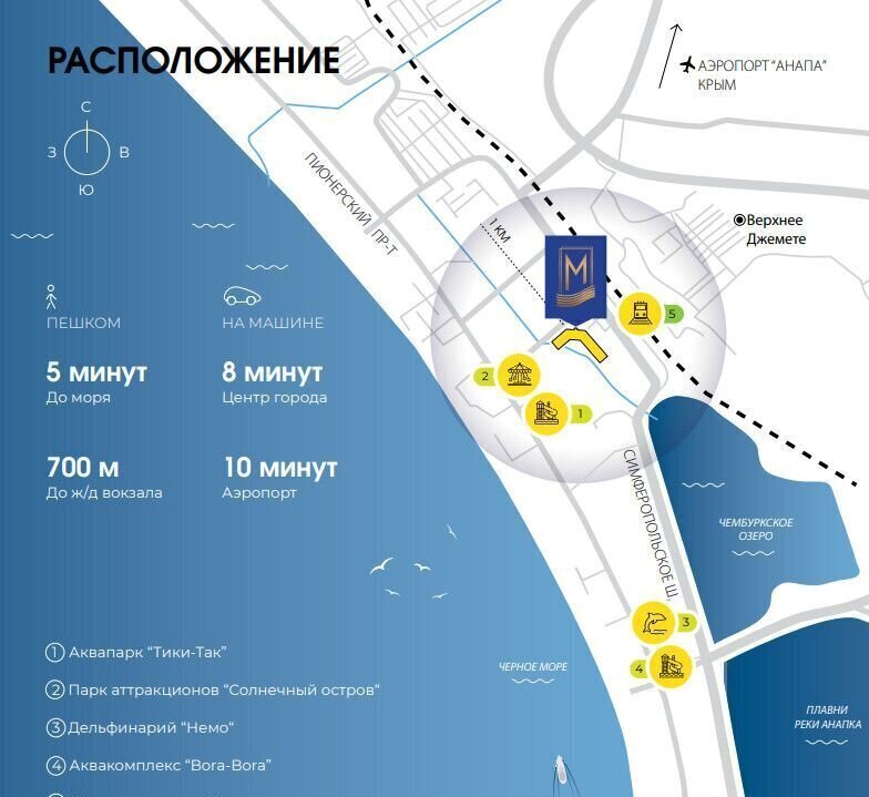 квартира р-н Анапский г Анапа ул Железнодорожная корп. 1 фото 6