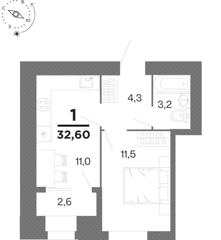 квартира г Рязань р-н Московский ул Интернациональная 2 фото 3