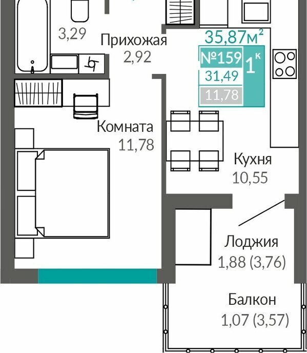квартира г Симферополь р-н Киевский Крымская Роза фото 1