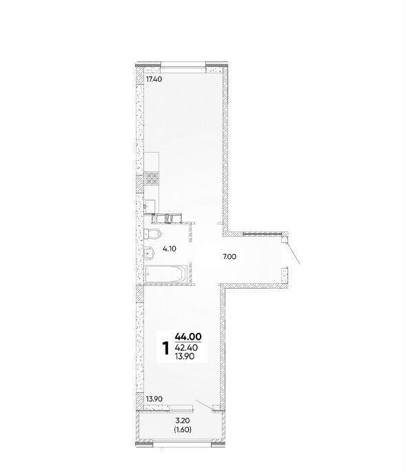 квартира г Краснодар р-н Прикубанский ул Доблести 1/1 фото 2