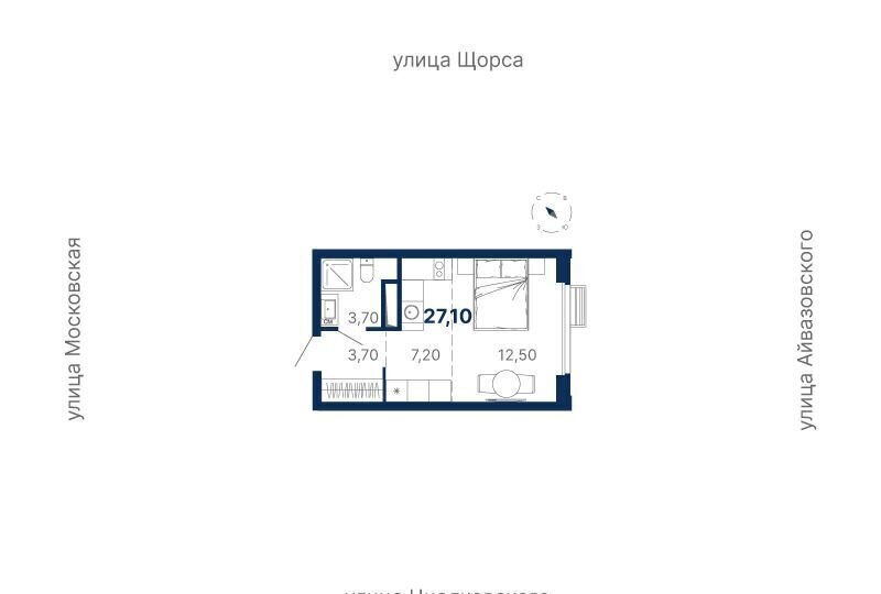 квартира г Екатеринбург р-н Ленинский Чкаловская ул Циолковского 3 ЖК «Парк Столиц» фото 1