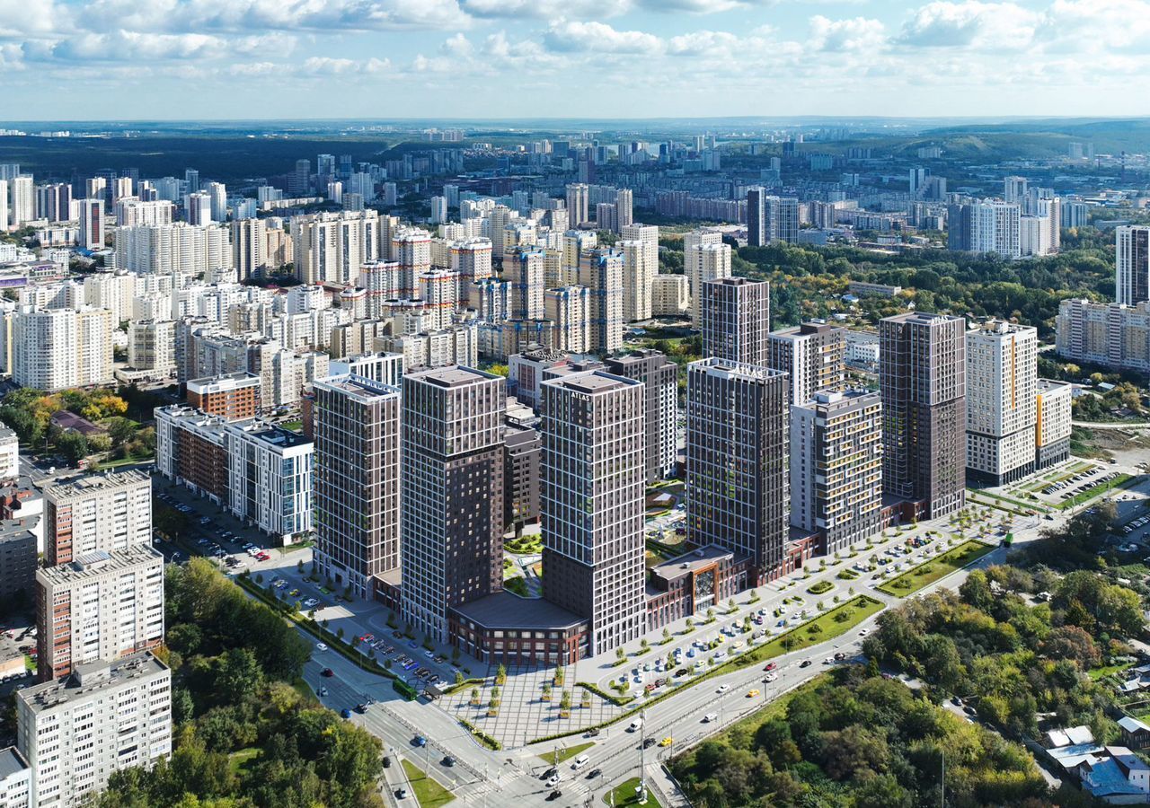 квартира г Екатеринбург р-н Ленинский Чкаловская ЖК «Парк Столиц» ул. Московская/Щорса/Айвазовского/Циолковского, стр. 10 фото 5