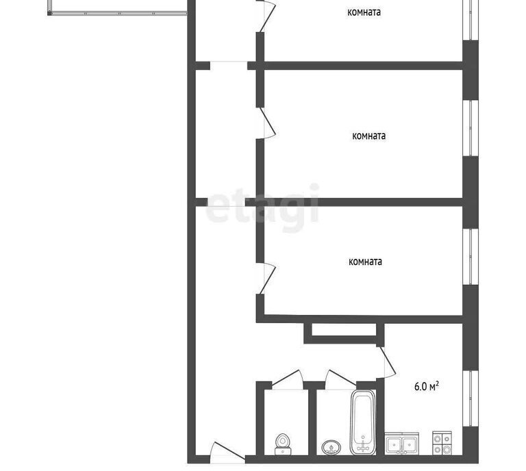 квартира г Новый Уренгой ул Молодежная 13 фото 1