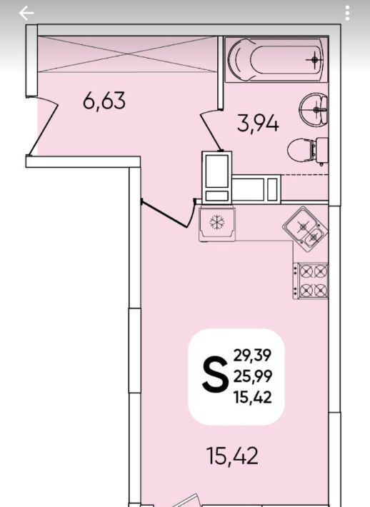 квартира г Краснодар р-н Прикубанский мкр Любимово 2 фото 15