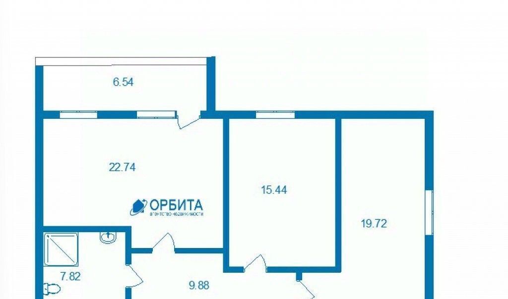 квартира г Тюмень р-н Калининский ул Революции 228к/4 фото 16