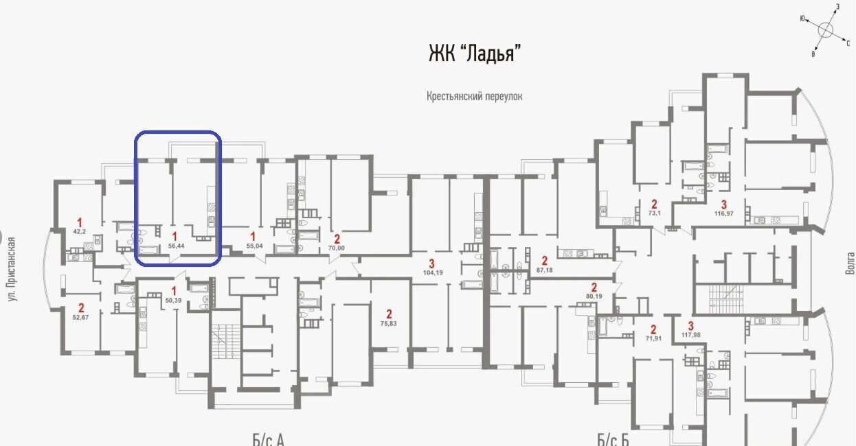 квартира г Энгельс ул Пристанская 85 Энгельсский р-н, муниципальное образование фото 29