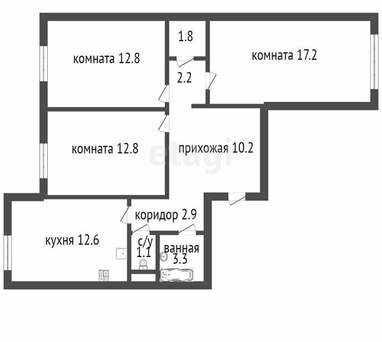 квартира г Санкт-Петербург метро Девяткино дор Муринская 74к/1 Ленинградская область фото 1