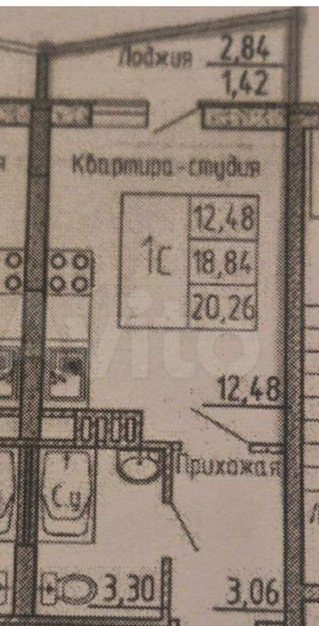 квартира г Воронеж р-н Железнодорожный ул Артамонова 34ж фото 4