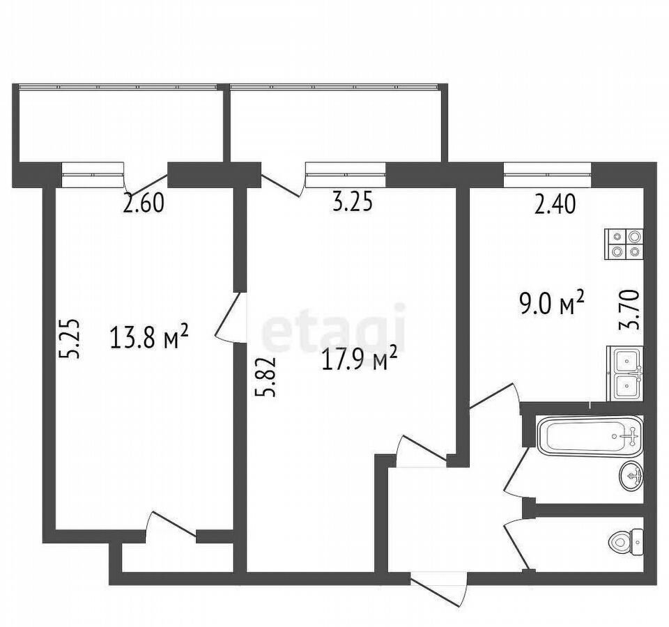 квартира г Москва метро Кантемировская б-р Кавказский 21к/2 фото 18