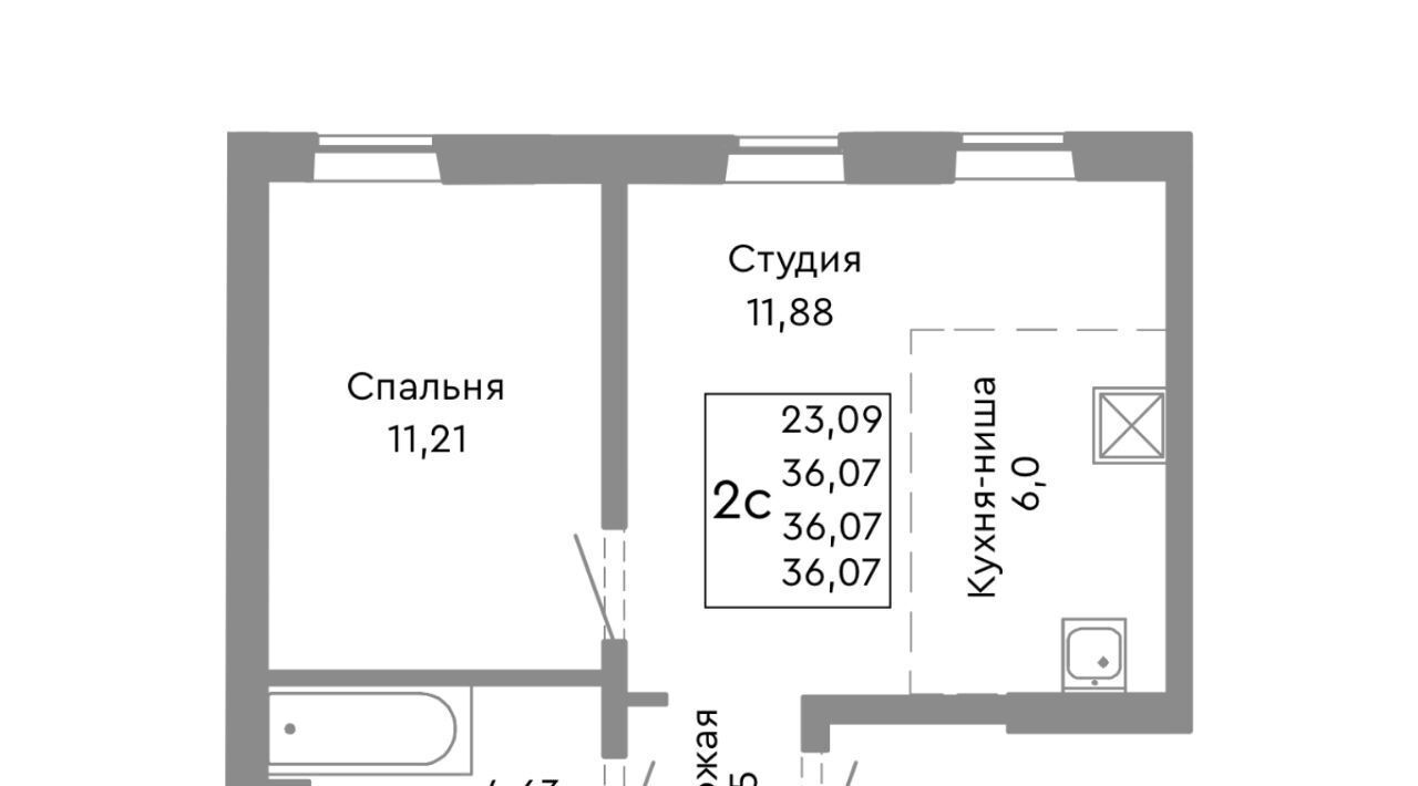 квартира г Челябинск р-н Советский ул Ярославская фото 1