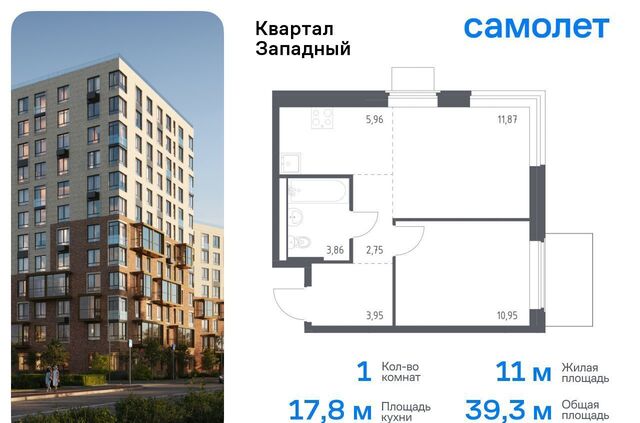 Внуково ЖК Квартал Западный 10 Санино, Новомосковский административный округ, Московская область, городской округ Наро-Фоминский, Кокошкино фото
