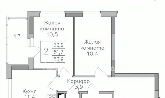 квартира г Воронеж р-н Советский ЖК ПОКОЛЕНИЕ фото 1
