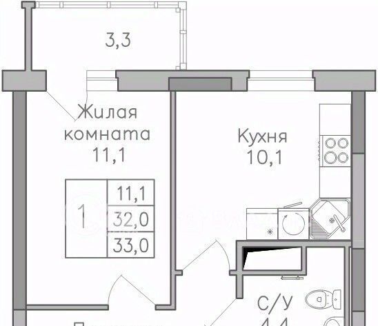 квартира г Воронеж р-н Советский ЖК ПОКОЛЕНИЕ фото 1