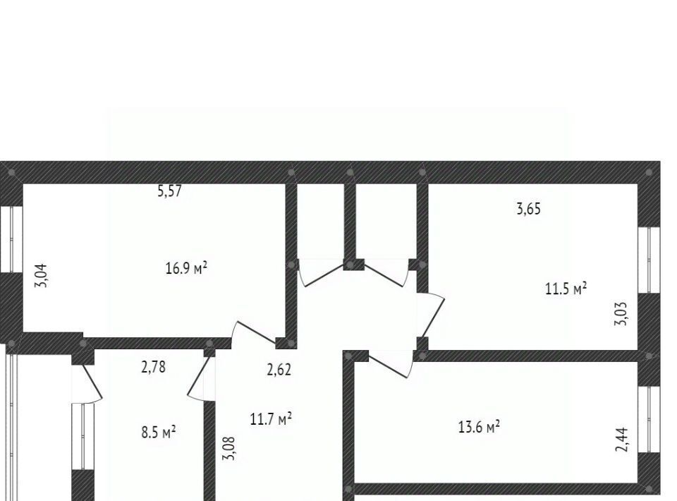 квартира г Сургут пр-кт Комсомольский 21/1 25-й фото 2