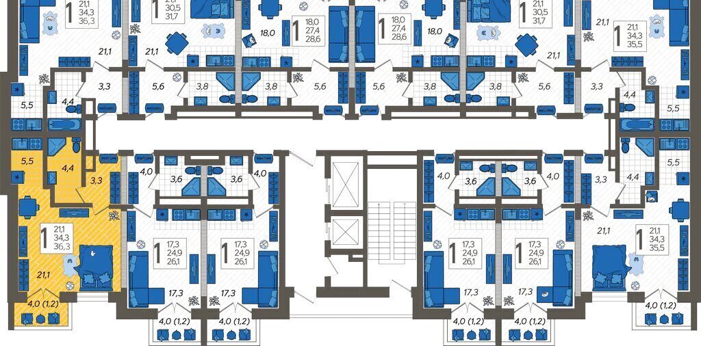 квартира г Сочи ул Искры 88к/6 фото 2