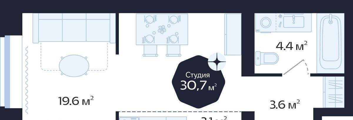 квартира г Тюмень р-н Центральный ул Новгородская 22 фото 1
