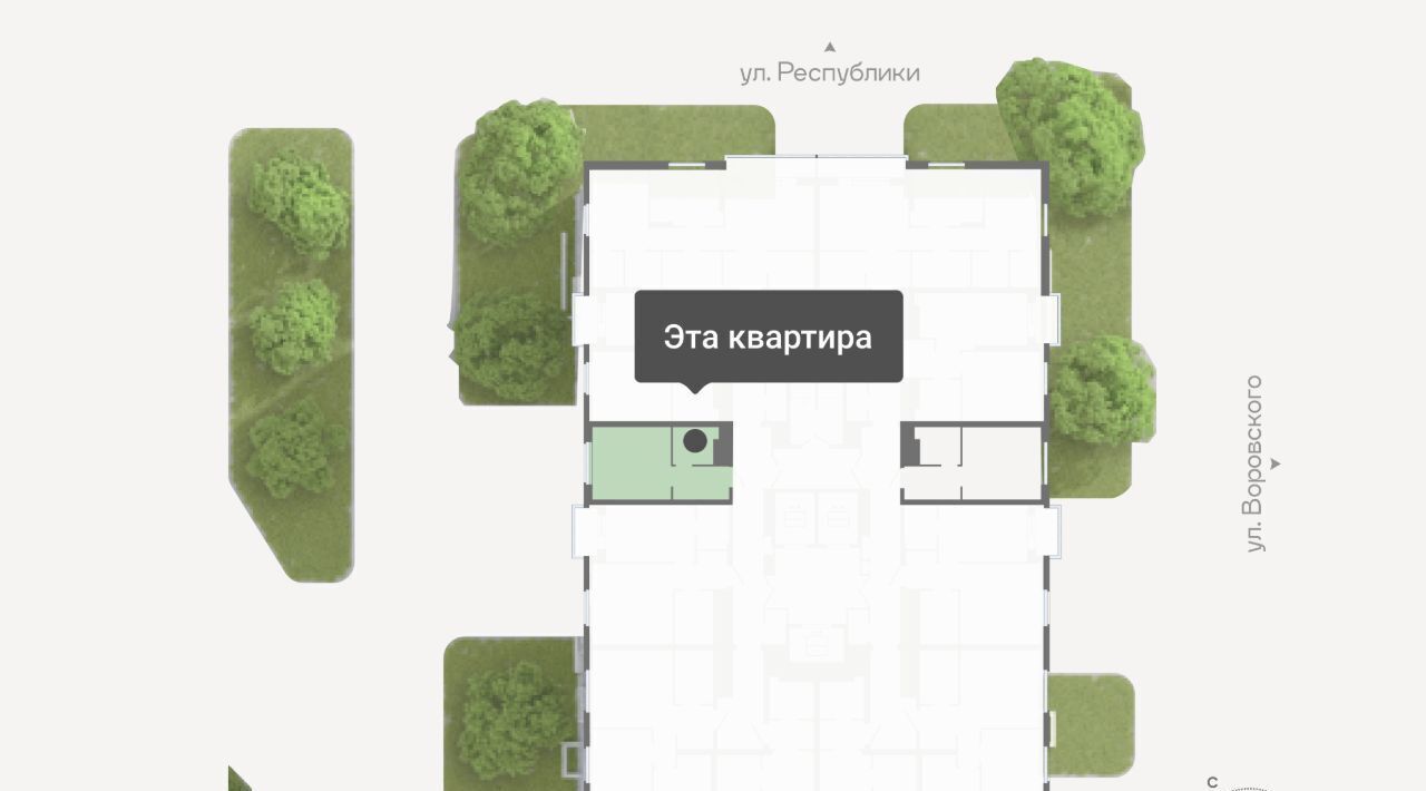 квартира г Тюмень р-н Ленинский ул Республики 204к/18 фото 2