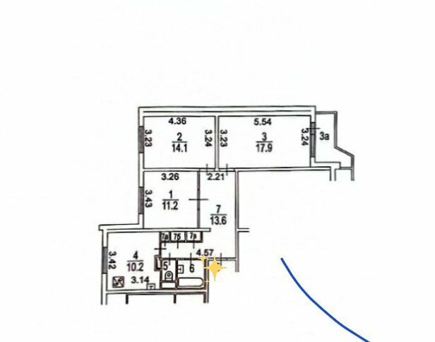 квартира г Москва метро Лианозово ул Псковская 10к/1 фото 3