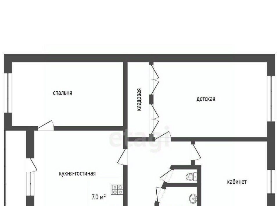 квартира г Сургут ул Бажова 7 13-й фото 2