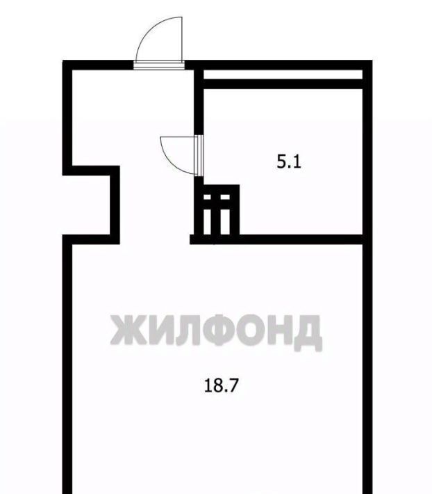 квартира г Новосибирск р-н Советский Академгородок ул Арбузова 4/1 фото 1